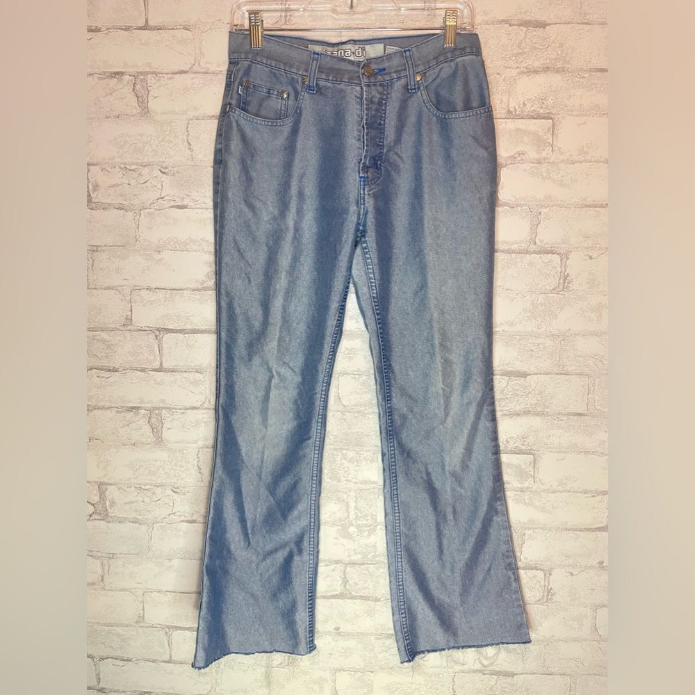 VTG Y2K Zana Di Jeans Distressed Hem BootCut Wide Leg